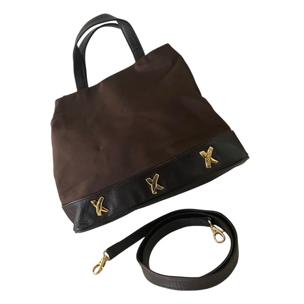 Paloma Picasso Fabric & Leather Crossbody Bag